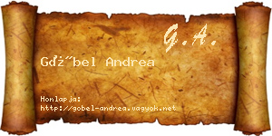 Göbel Andrea névjegykártya