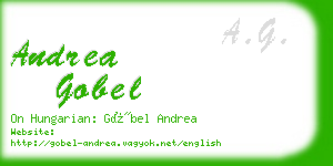 andrea gobel business card